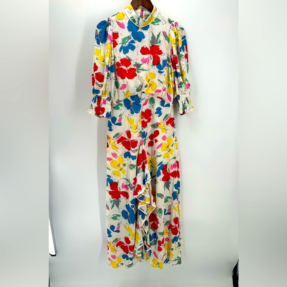 RIXO x Target floral cascade maxi dress, size 4